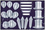 New Year 3D PNG Items Pack, an Object Graphic by pixaroma (Thumbnail 20 of 22)
