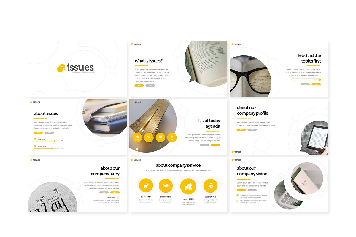 Issues Power Point Template, a Presentation Template by KAZ by IanMikraz Studio (Photo 4 of 5)