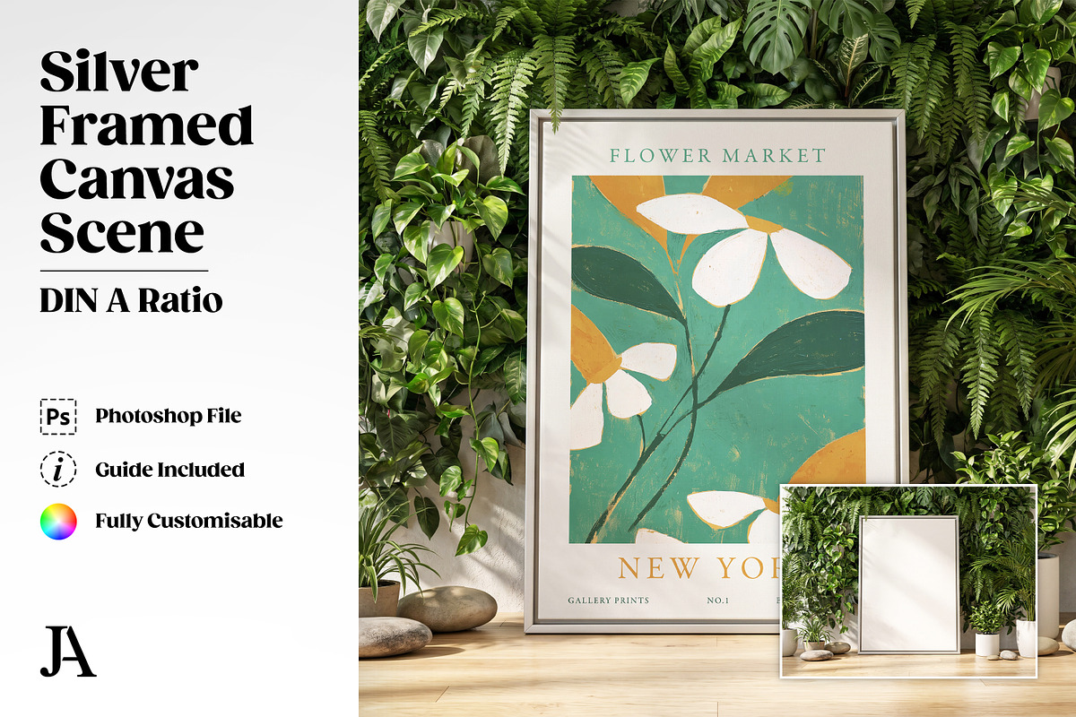 Framed Canvas Mockup Bundle PSD, a Household Mockup by Julian Adams (Photo 21 of 35)