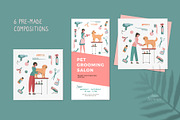 Dog grooming. Pet care, an Animal Illustration by Anna Summer (Thumbnail 5 of 6)