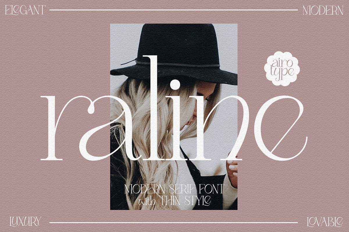 Raline - Classy Modern Serif Font, a Serif Font by Airotype (Photo 1 of 10)