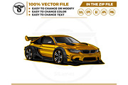 sport car illustration vector, a Transportation Illustration by slLametDesigns (Thumbnail 2 of 5)