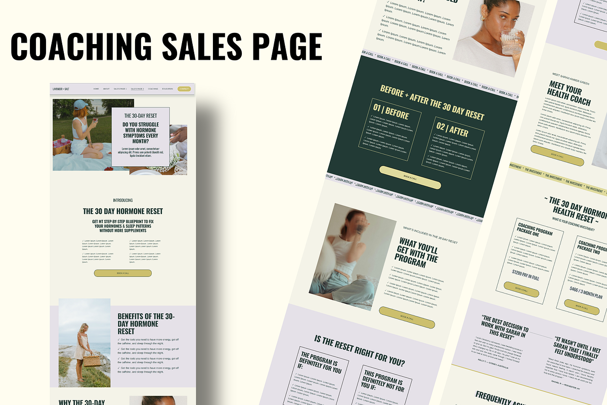 Squarespace Health Coach Website, a Squarespace Template by Solana Creative Co. (Photo 3 of 11)