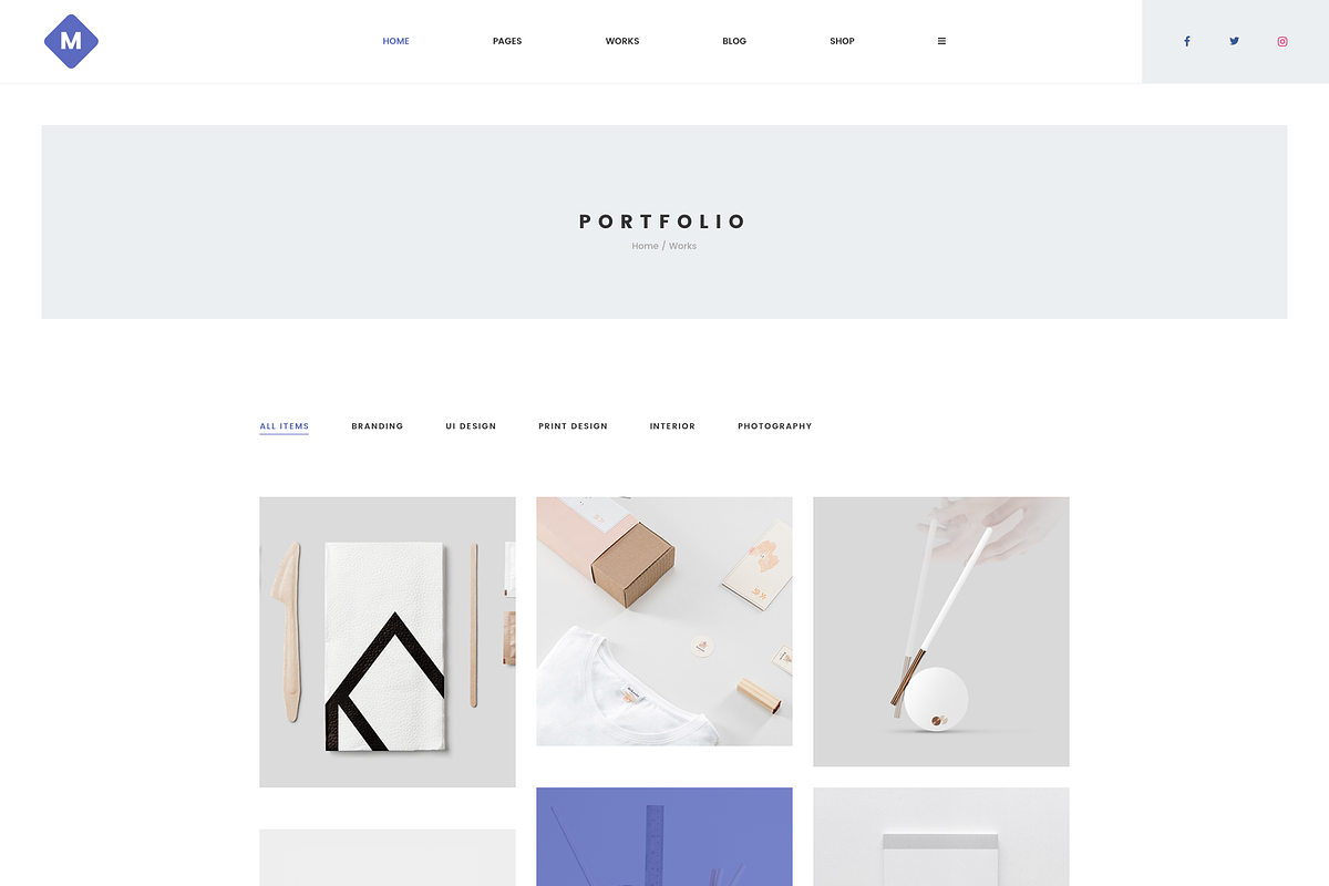 M - Minimal Portfolio Template, a Landing Page Template by bigpsfan's SHOP (Photo 7 of 18)