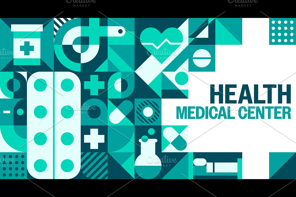 Health care center banner, a Healthcare Illustration by Buch&Bee (Photo 3 of 3)