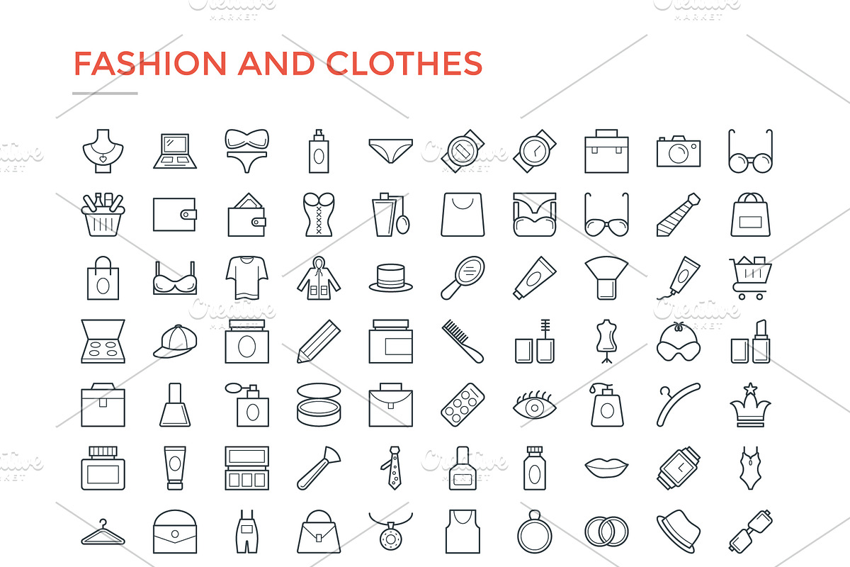 4800 Line Icons Pack, an Outline Icon by Vectors Market (Photo 7 of 20)