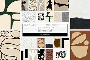 READY MADE PRINTS MODERN ABSTRACT, an Illustration by COMMERCIAL COLLECTIVE