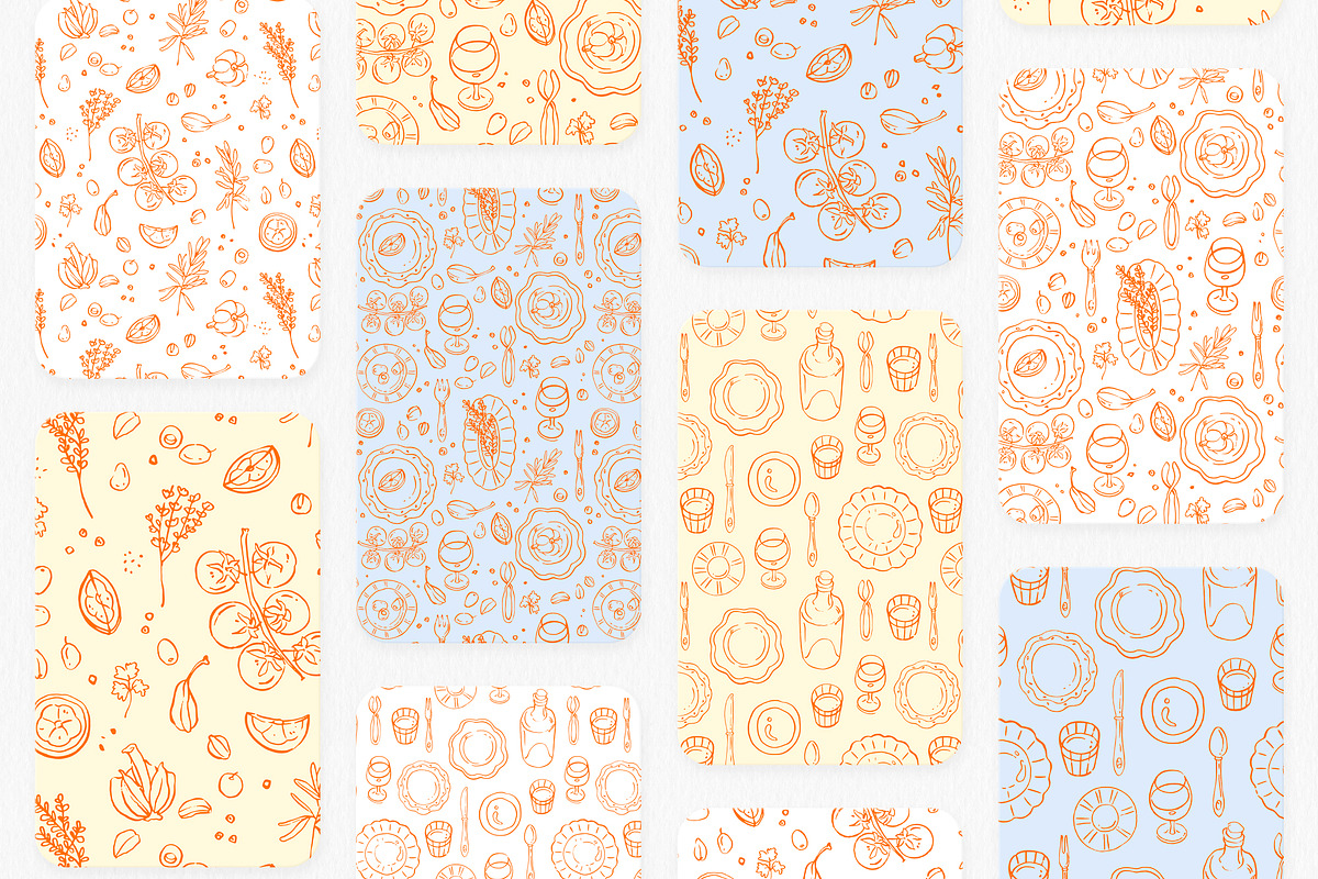 La Mer Mediterranean Seafood Graphic, a Food Illustration by Volha Studio (Photo 15 of 15)