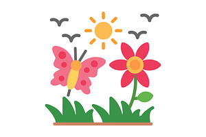 Summer Flat Icon, a Duotone Icon by Pexelpy