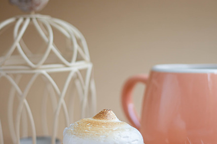 cake with cream, coffee cup, a Food & Drink Photo by Arymer