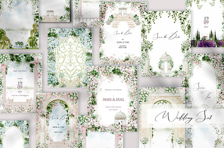 Wedding Invitation, Cards & Elements