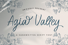 Agia Valley - Handwritten Font