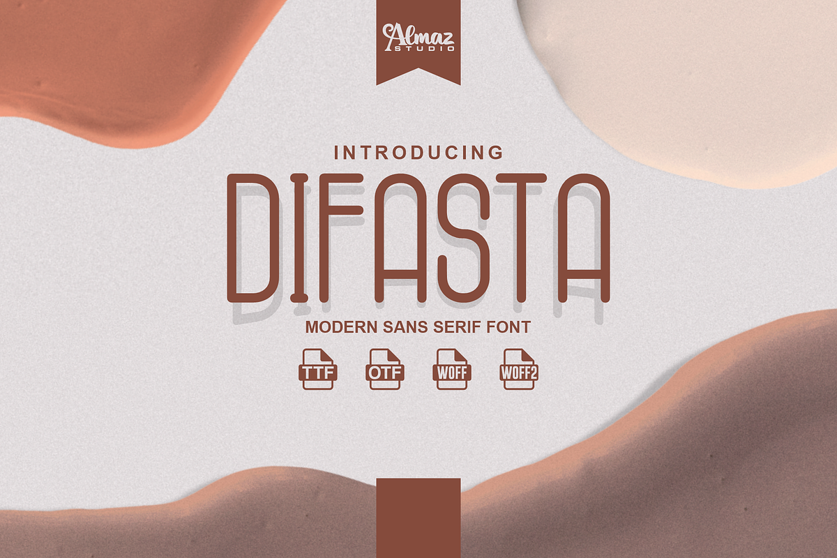 Difasta, a Sans Serif Font by almazstudio (Photo 1 of 10)