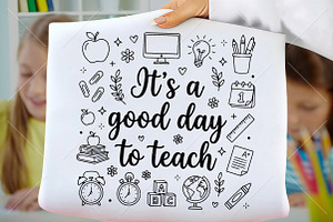 Good Day to Teach PNG, a Seasonal Illustration by Canvas Craft