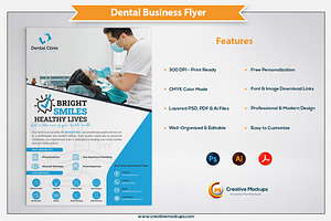 Dental Clinic Flyer Template PSD, a Flyer Template by Plus Media