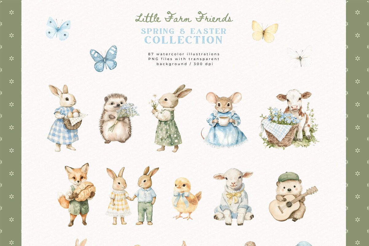 Little Farm Friends Collection, a Seasonal Illustration by PeDe Designs (Photo 4 of 15)