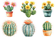 Whimsical Summer Cactus Clipart, an Illustration by designcity5 (Thumbnail 5 of 5)
