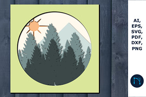 Layer Forest SVG Cricut Bundle SVG