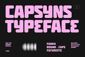 Capsyns, a Sans Serif Font by graphicook
