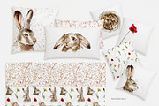 Springtime Rabbits - digital, an Animal Illustration by Elena Mentes (Thumbnail 8 of 9)
