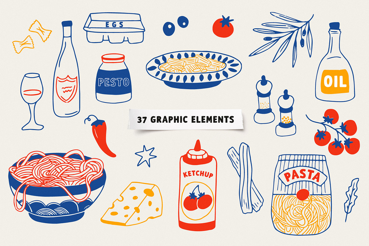 Pasta lover | Playful font, a Handwritten Font by JuliaVolkova (Photo 6 of 7)
