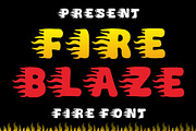 Fire Blaze - Flame Font, a Font by Fourteen Letter (Thumbnail 1 of 9)