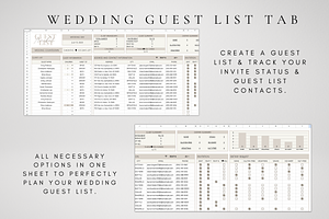 Wedding Guest List Tracker