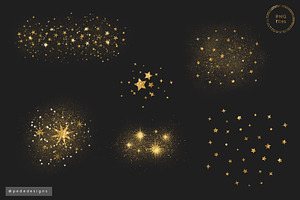 Gold Magical Stars