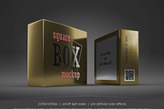 Square Box Mockup Set - 8 PSD, a Cups & Container Mockup by mockupgeek (Thumbnail 2 of 2)