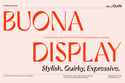 Buona Display Font Family, a Sans Serif Font by IRL by Outfit (Thumbnail 1 of 11)