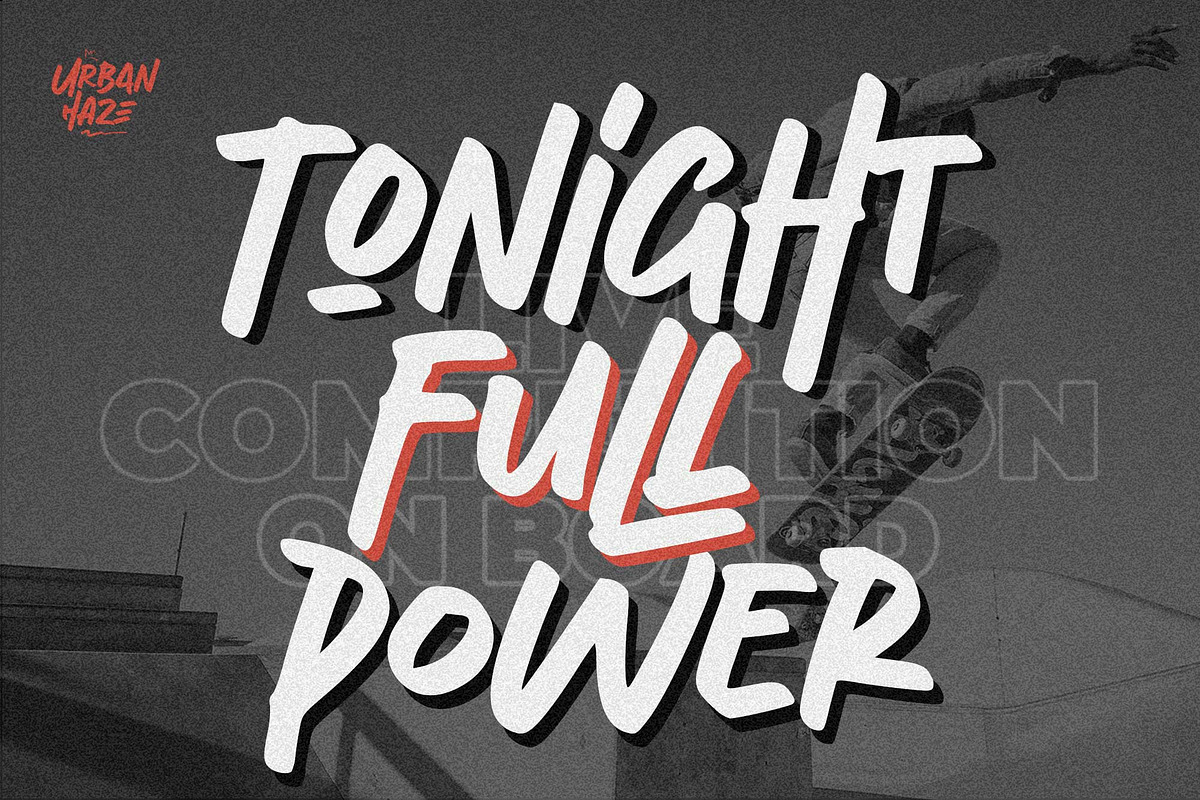 Urban Haze – Brush Font Simple, a Handwritten Font by Gassstype (Photo 8 of 8)