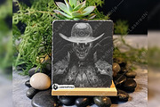 Cyborg Cowboy Man-Machine Artificial, a Background Graphic by LaseredNinja (Thumbnail 2 of 7)