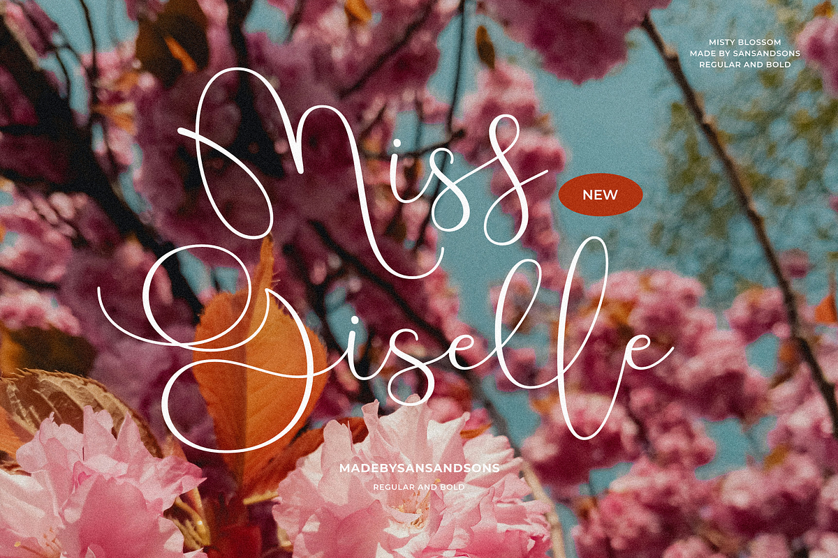 Misty Blossom, a Script Font by Sans & Sons (Photo 6 of 9)