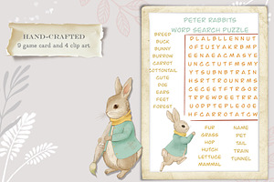 Peter Rabbit Game and clipart, an Education Illustration by AlenaVlasko stock Market