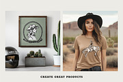 Cowgirl Vector Illustrations, an Illustration by cd-design.co (Thumbnail 6 of 8)