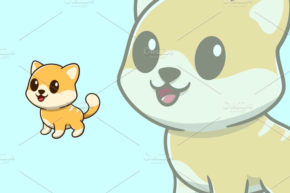 cute orange cat smiling cartoon, an Animal Illustration by garistipis (Photo 1 of 2)