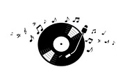 Vintage Vinyl Record & Turntable Bun, an Illustration by Creativeshirt (Thumbnail 15 of 31)