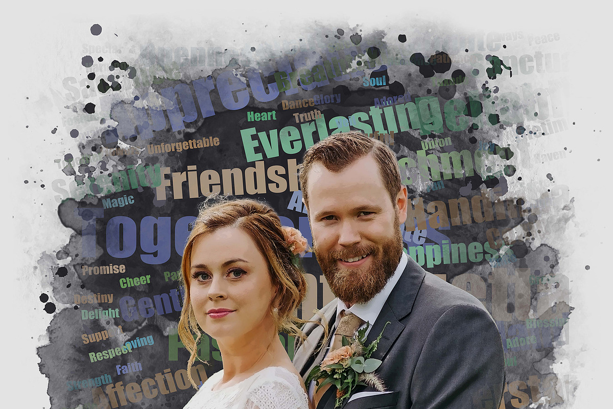 Watercolor Word Cloud Art PS Script, an Action Add-On by MRI STUDIO (Photo 14 of 16)