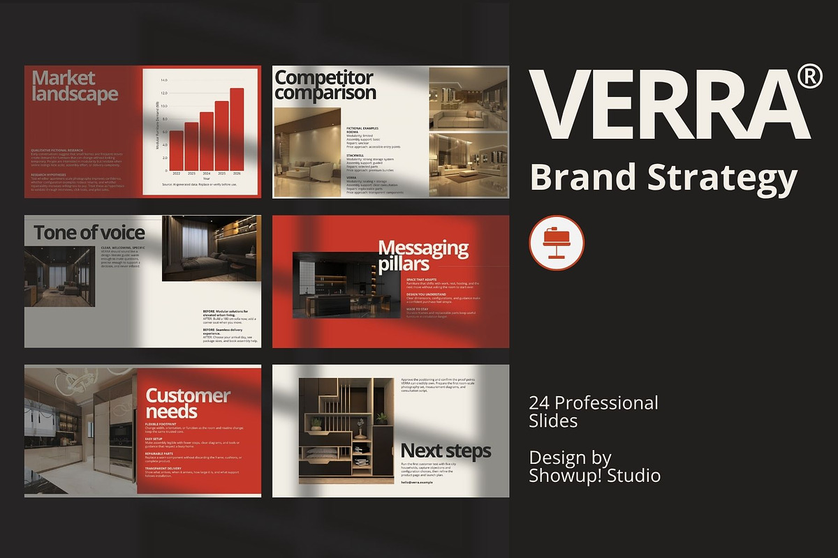 VERRA Brand Strategy Keynote, a Presentation Template by ShowUp! Studio (Photo 1 of 6)