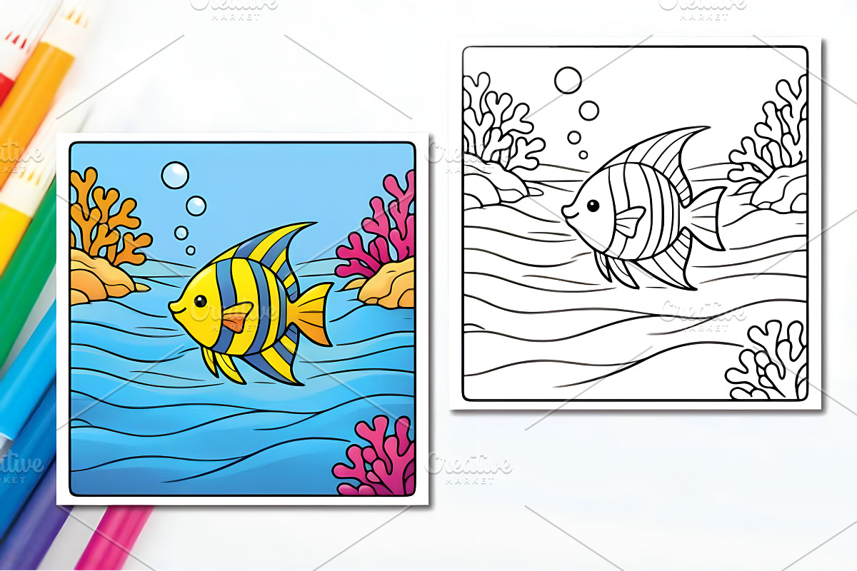 Cute Ocean Animal for Kids, an Animal Illustration by Design Station (Photo 4 of 4)