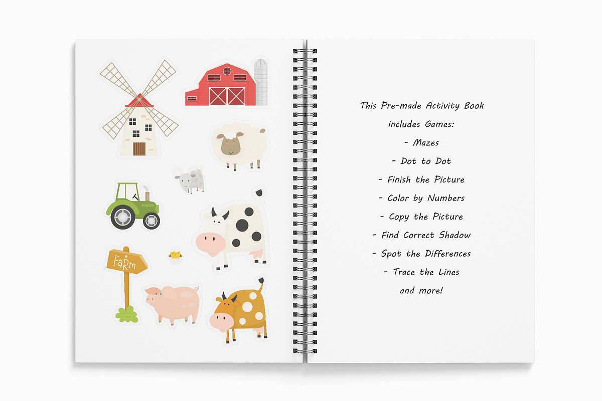 FARM - Activities for kids, an Animal Illustration by Nursery Art (Photo 5 of 15)