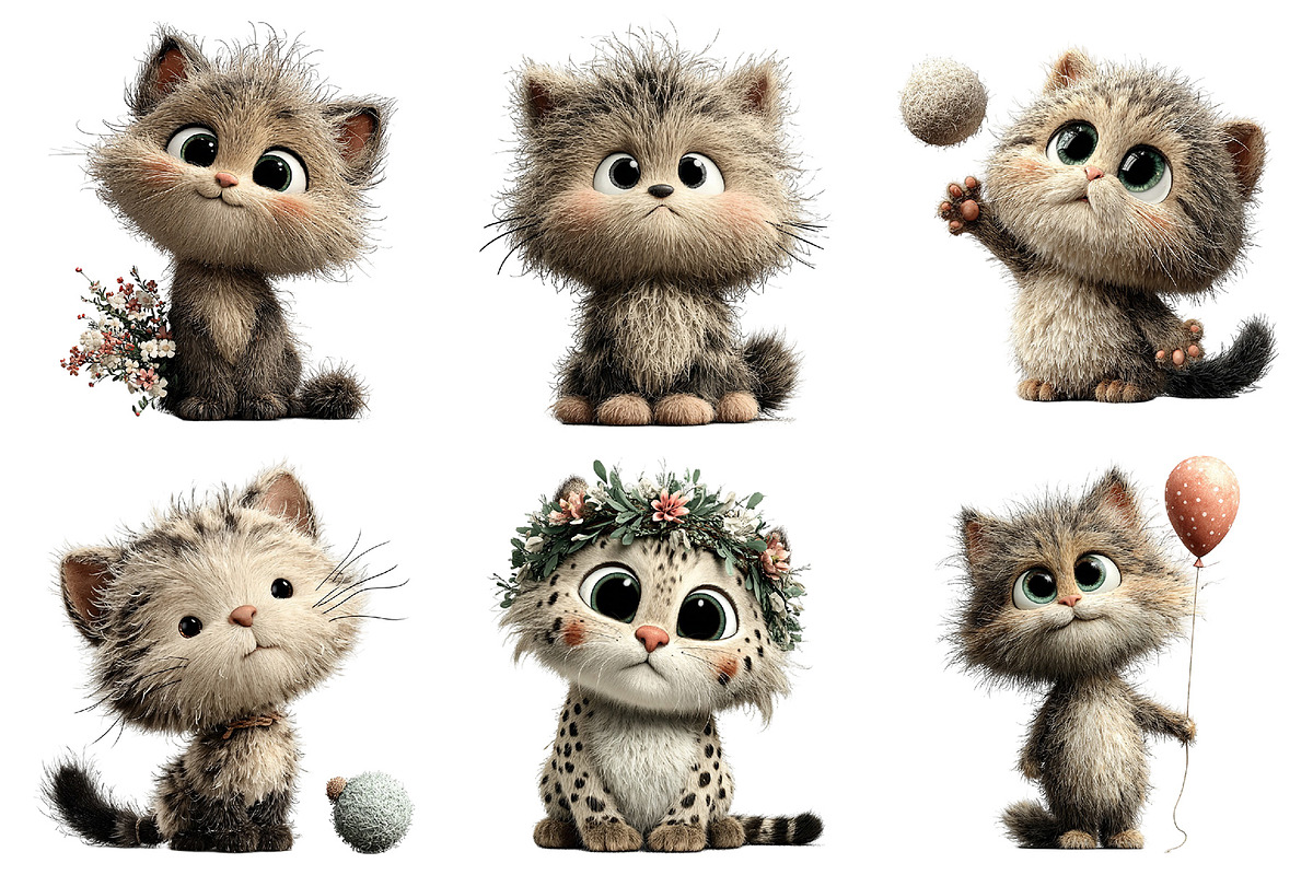 Cute Watercolor Cat PNG Clipart, an Animal Illustration by Daily.Designs (Photo 4 of 4)