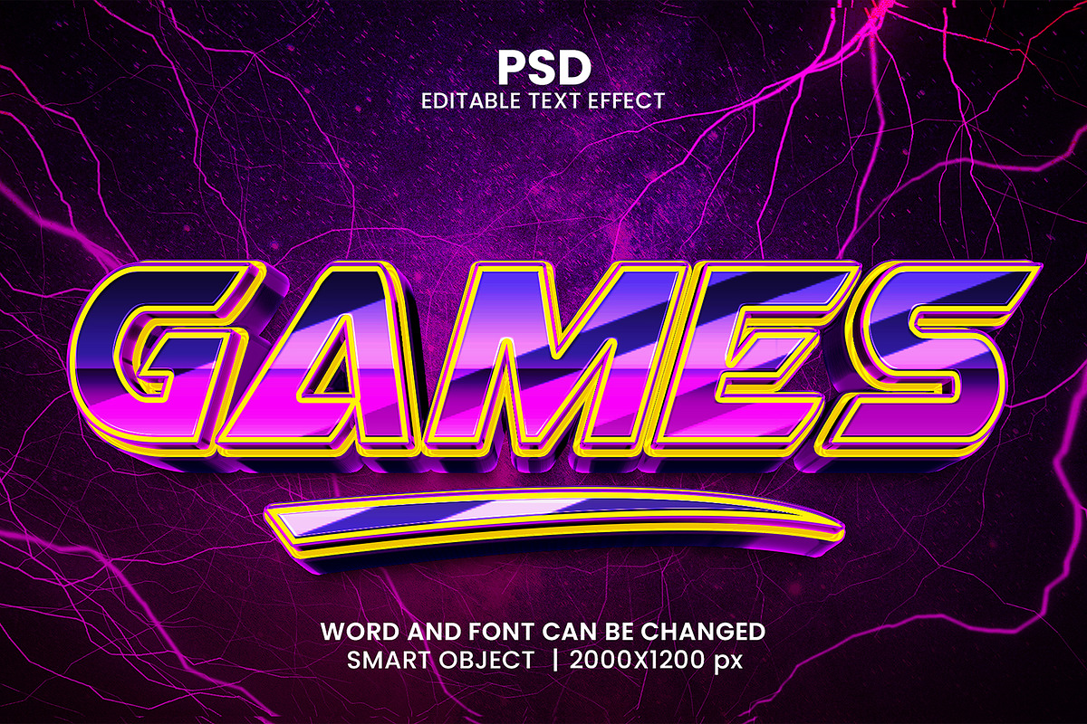 Gamer 3d Text Effect font, a Layer Style Add-On by bdrobin