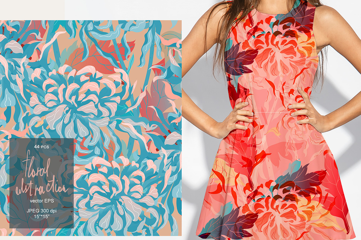 44 floral abstraction vector set 2, a Pattern Graphic by PatternsBlooming (Photo 7 of 10)