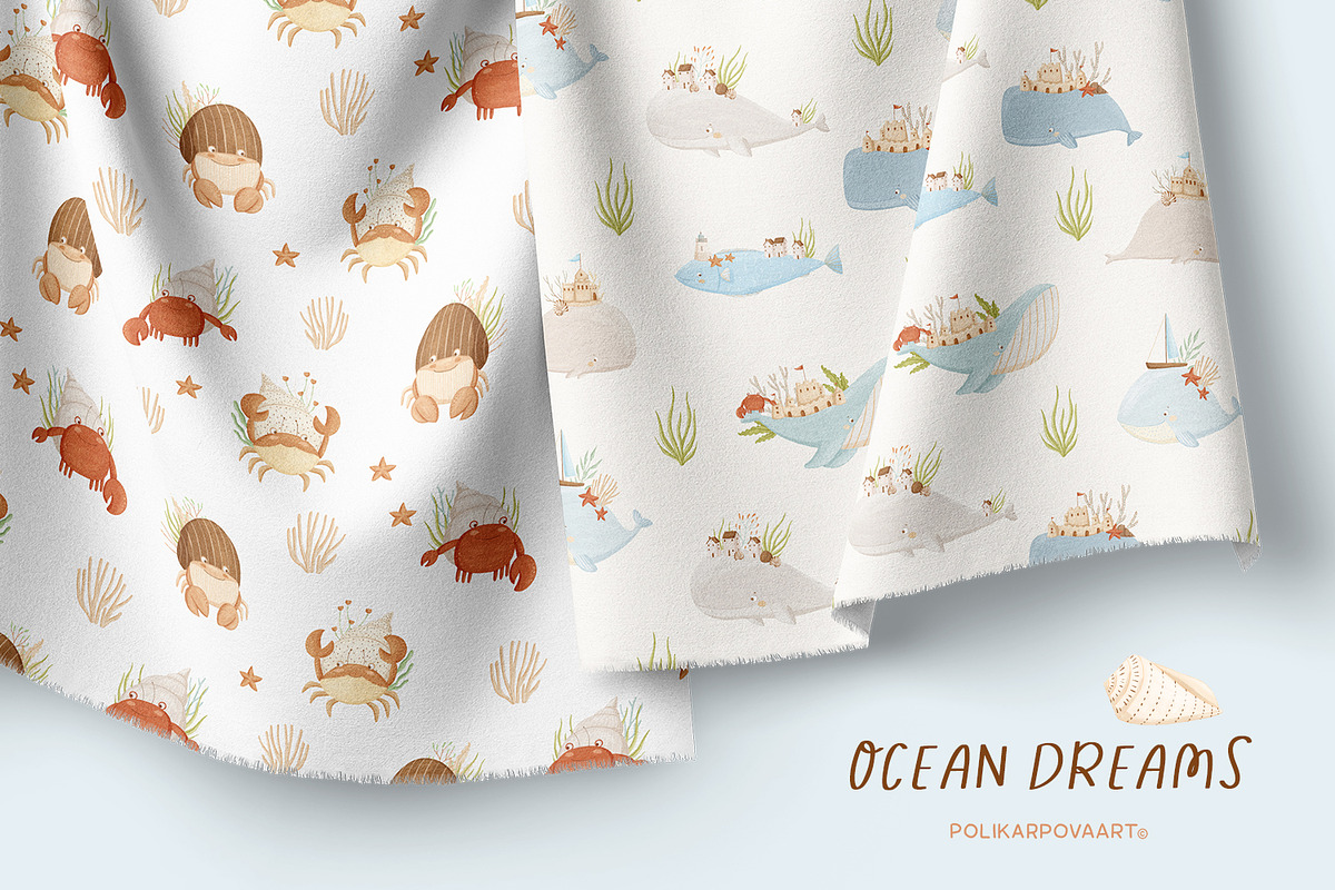 Ocean dreams - baby collection, a Decorative Illustration by polikarpovaart (Photo 10 of 17)