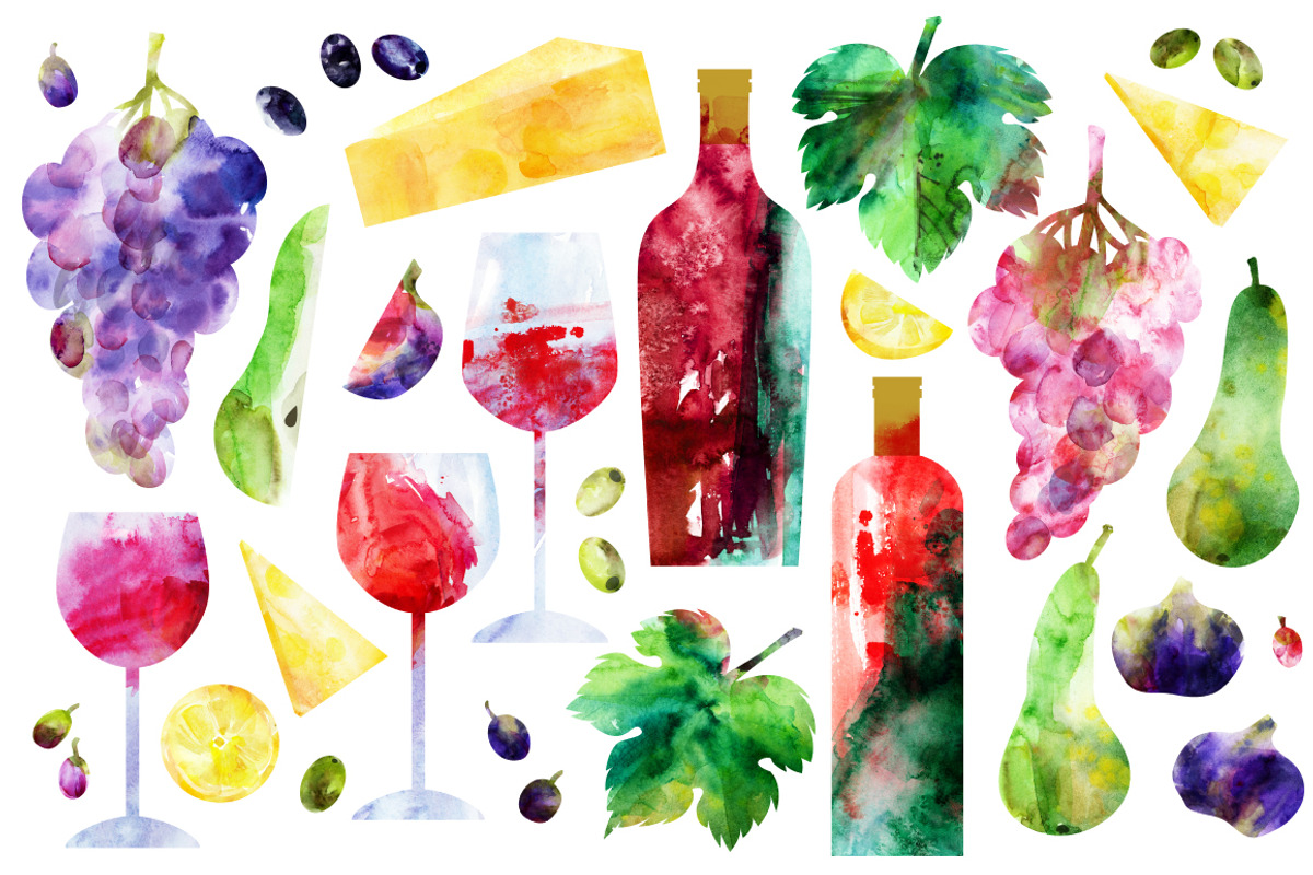 Wine party, a Food Illustration by katya.bogina (Photo 4 of 6)