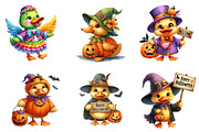 Spooky Pastel Chibi Goose PNG, an Illustration by CreationArt (Thumbnail 3 of 7)