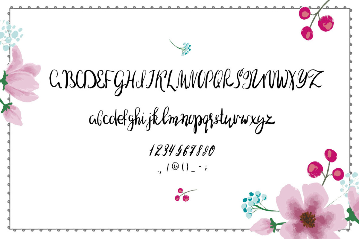 Valeria brushpen font preview 3