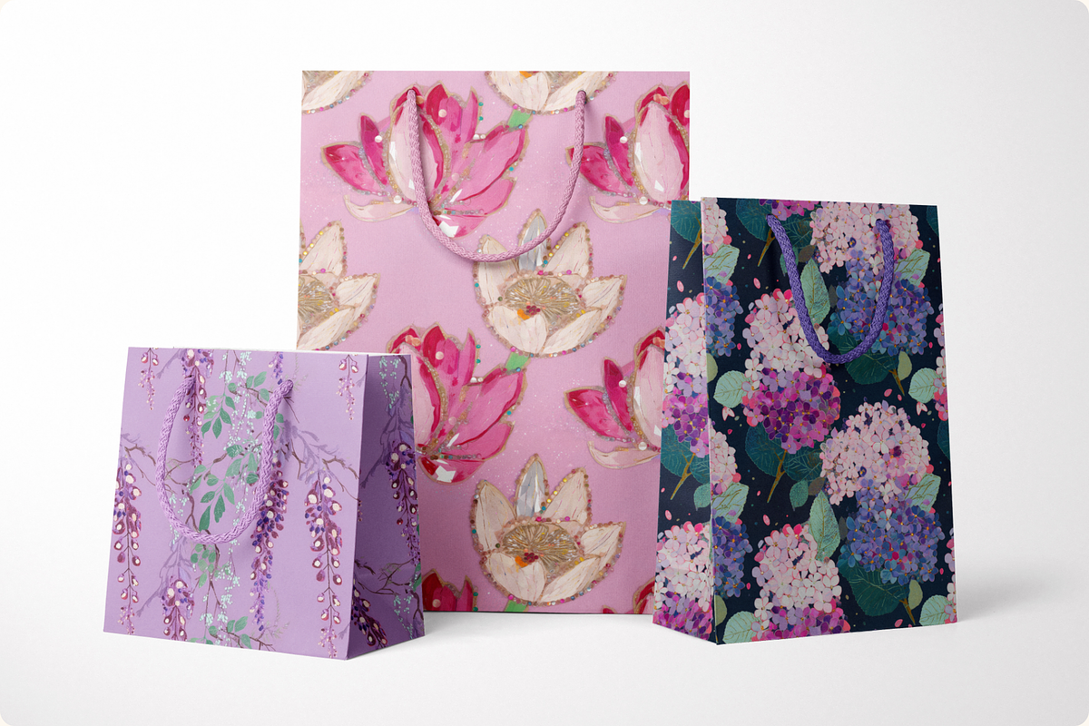 Gilded Petal Jeweled Florals, a Pattern Graphic by Ninterints (Photo 16 of 17)