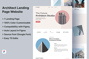 Architectural Agency Landing Page